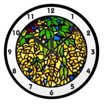 Stained Glass Look Clock
