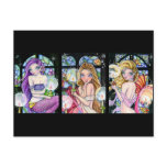Stained Glass Mermaid Series - Postcard