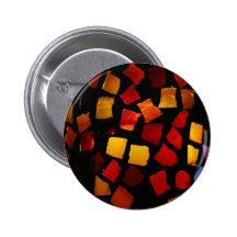 Stained Glass Pinback Button