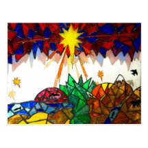 Stained Glass Postcard