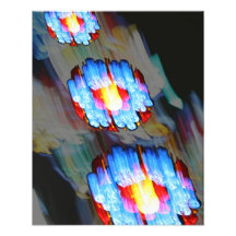 Stained glass window, Bern Munster, Switzerland Photographic Print