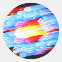 Stained glass window, Bern Munster, Switzerland Round Sticker