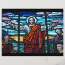 Stained Glass Window Jesus Christ Flyer
