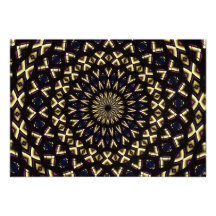 Stained Glass Window Kaleidoscope 11 Personalized Announcements