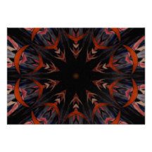 Stained Glass Window Kaleidoscope 12 Custom Invite