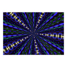 Stained Glass Window Kaleidoscope 17 Custom Announcement