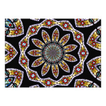 Stained Glass Window Kaleidoscope #1 Invitation