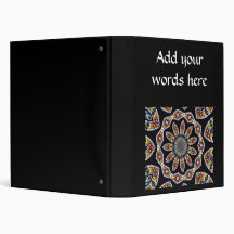Stained Glass Window Kaleidoscope #1 Vinyl Binders