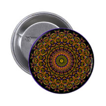 Stained Glass Window No. 2 Kaleidoscope Pins