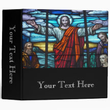Stained Glass Window Notebook Vinyl Binder