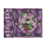 Stained Glass Wine Love postcards