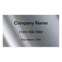 Stainless Steel Business Card