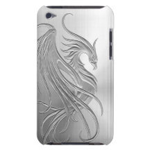 Stainless Steel Effect Phoenix Barely There iPod Cases