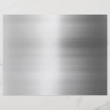 Stainless Steel Metal Look Custom Flyer