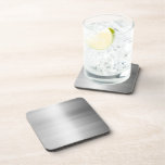 Stainless Steel Metal Look Drink Coasters