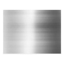 Stainless Steel Metal Look Postcard
