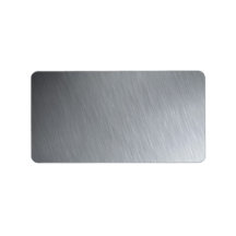 Stainless steel texture with lighting highlights address labels