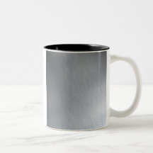 Stainless steel texture with lighting highlights coffee mugs