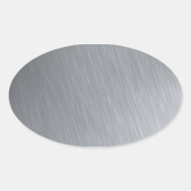 Stainless steel texture with lighting highlights oval sticker