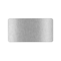 Stainless Steel Textured Address Label