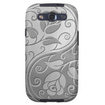 Stainless Steel Yin Yang Roses Samsung Galaxy SIII Cover