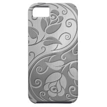 Stainless Steel Yin Yang Roses iPhone 5 Cover