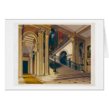Stair Case, Buckingham House, from 'The History of Card