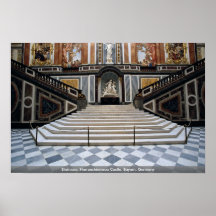 Staircase, Herrenchiemsea Castle, Bayern, Germany Posters