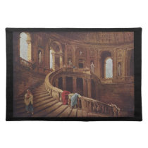 Staircase in the Palace - Robert Hubert (18th c.) placemats