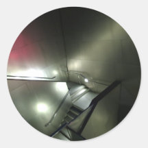 Stairs Round Stickers