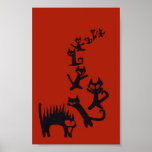 Stairway of Cats. Posters