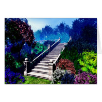 Stairway to Paradise Greeting Cards
