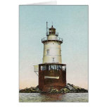 Stamford Harbour Ledge Lighthouse Greeting Cards