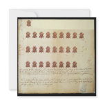 Stamp Act 1765 One Penny Stamp Proof Sheet invitations