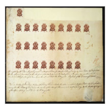 Stamp Act 1765 One Penny Stamp Proof Sheet Photo Print