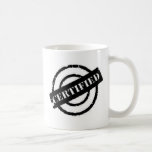 stamp certified black coffee mug