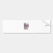 Stamp collection Ethnic and Elegant Bumper Sticker