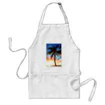 Stamp of Palm Tree Sunset Apron