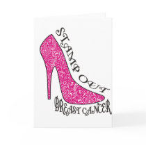 Stamp Out Breast Cancer Greeting Card