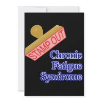 Stamp Out Chronic Fatigue Syndrome Personalized Invitation