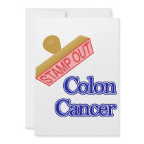 Stamp Out Colon Cancer Custom Invitations