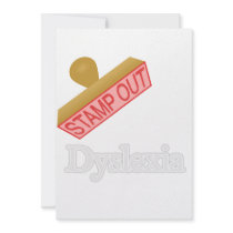 Stamp Out Dyslexia Personalized Invites
