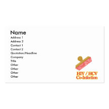 Stamp Out HIV -  HCV Co-Infection Business Card Template