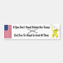 stand behind our troops bumper stickers