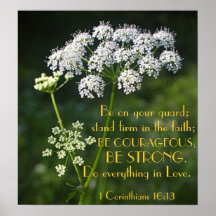 stand firm in faith bible verse poster