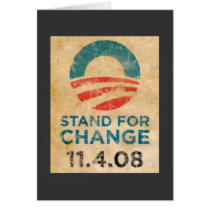Stand For Change Obama Card
