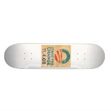 Stand For Change Obama Custom Skateboard