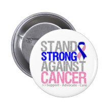 Stand Strong Against Male Breast Cancer Buttons