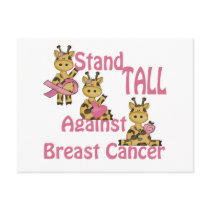 stand tall against breast cancer post card