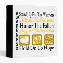 Stand Up Celebrate Honour Collage Childhood Cancer Binders